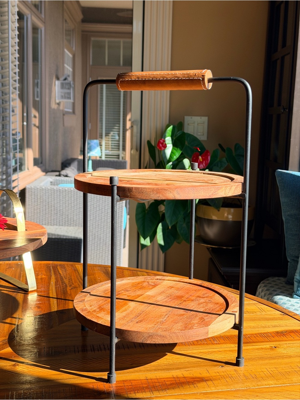 Hudson's Bay
2-Tier Wood and Metal Serving Stand